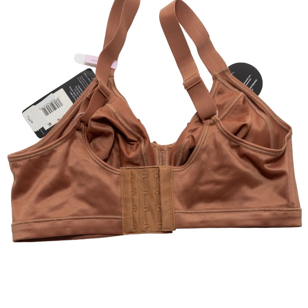 Bali 34D Classic Support Cool Comfort Wirefree Full Coverage Bra DF0044 Brown - Picture 2 of 5